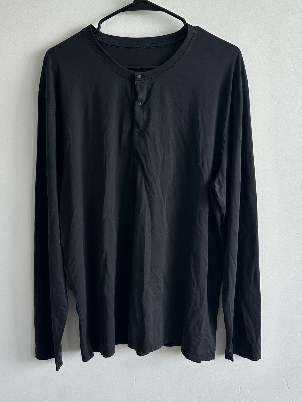 Lululemon Men’s The Fundamental LS Henley in Black Size XL